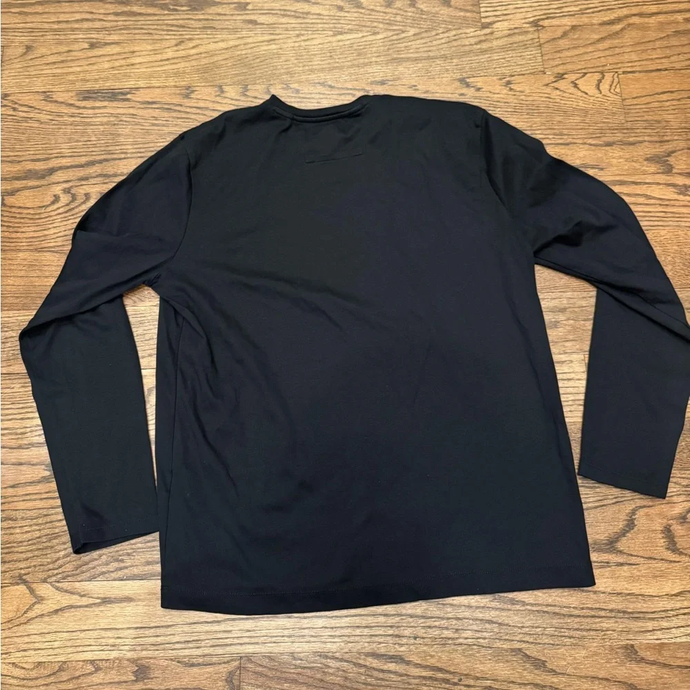 Banana Republic Luxury Touch Black Long Sleeve Tee, Men’s L